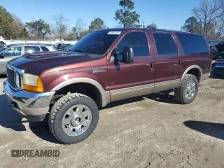 2001 Ford Excursion Limited with VIN 1FMSU43F21EB74768, listed as a Copart auction lot 87897935 with 247,080 mi miles and Clean Title. Bid and sale history available at DreamBid. Image 1.