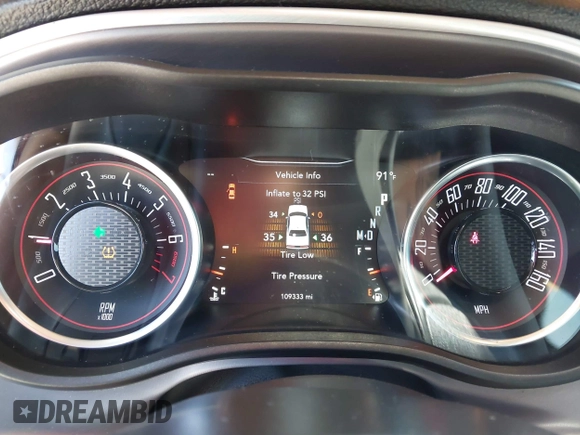 2019 Dodge Challenger SXT z VIN 2C3CDZAG1KH587281, wystawiony jako IAAI lot #42180057 z przebiegiem 109 333 mil mil oraz . Historia ofert i sprzedaży dostępna na DreamBid. Obrazek 7.