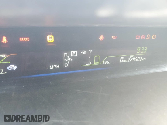 2012 Toyota Prius Two with VIN JTDZN3EU5C3113077, listed as a Copart auction lot 56707505 with 229,522 mi miles and Clean Title. Bid and sale history available at DreamBid. Image 9.
