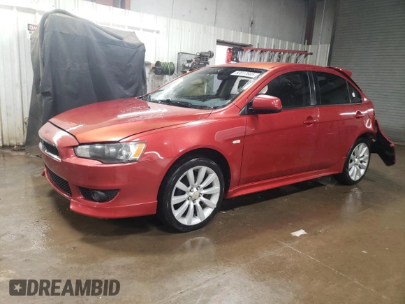 2010 Mitsubishi Lancer GTS with VIN JA32X8HW8AU004043, listed as a Copart auction lot 52017665 with 129,846 mi miles and Salvage Title. Bid and sale history available at DreamBid. Image 1.