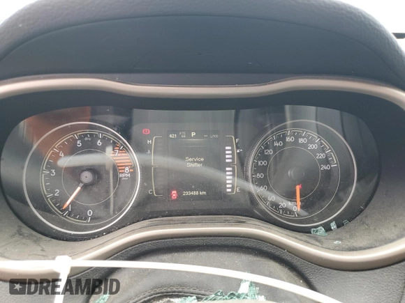 2016 Jeep Cherokee Latitude with VIN 1C4PJMCS0GW223341, listed as a Copart auction lot 58971355 with 233,488 mi miles and Clean title. Bid and sale history available at DreamBid. Image 9.