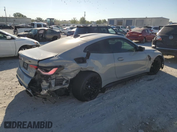2021 BMW M4 with VIN WBS53AZ07MCH50971, listed as a Copart auction lot 73740474 with 11,512 mi miles and Salvage Title. Bid and sale history available at carsss.com. Image 3.