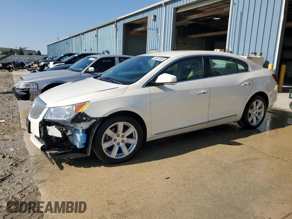 2012 Buick LaCrosse Premium 1 with VIN 1G4GD5E35CF347291, listed as a Copart auction lot 55397495 with 100,850 mi miles and Salvage title. Bid and sale history available at DreamBid. Image 1.