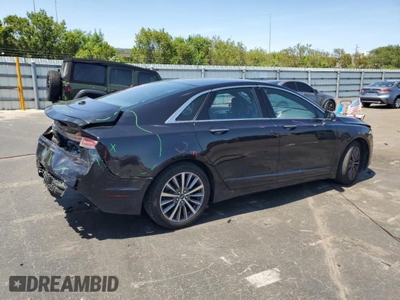 2019 Lincoln MKZ Standard with VIN 3LN6L5A9XKR622194, listed as a Copart auction lot 57318355 with 66,335 mi miles and Non repairable. Bid and sale history available at DreamBid. Image 3.