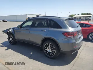 2021 Mercedes-Benz GLC 300 with VIN W1N0G8DB8MV270973, listed as a Copart auction lot 57184335 with 43,304 mi miles and Salvage title. Bid and sale history available at DreamBid. Image 2.