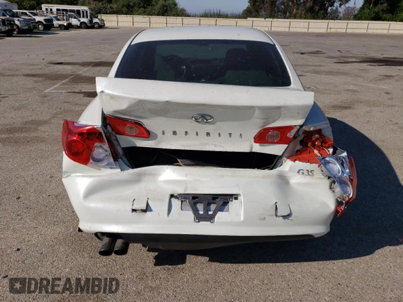 2006 Infiniti G35 with VIN JNKCV51E16M519791, listed as a Copart auction lot 69168654 with 141,437 mi miles and Salvage Title. Bid and sale history available at DreamBid. Image 6.