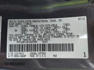 2012 Toyota Tundra z VIN 5TFUW5F10CX265994, wystawiony jako IAAI lot #42172968 z przebiegiem 197 493 mil mil oraz . Historia ofert i sprzedaży dostępna na DreamBid. Obrazek 9.