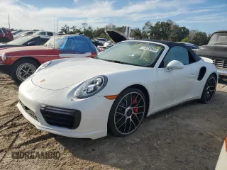 2017 Porsche 911 Turbo with VIN WP0CD2A94HS178830, listed as a Copart auction lot 73753954 with 0 mi miles and Salvage Title. Bid and sale history available at carsss.com. Image 1.