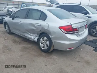 2013 Honda Civic LX with VIN 2HGFB2F54DH593805, listed as a IAAI auction lot 41561436 with 139,651 mi miles and . Bid and sale history available at DreamBid. Image 3.