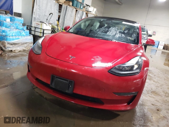 2022 Tesla Model 3 with VIN 5YJ3E1EA8NF289661, listed as a Copart auction lot 52350675 with 153,797 mi miles and Salvage Title. Bid and sale history available at DreamBid. Image 5.
