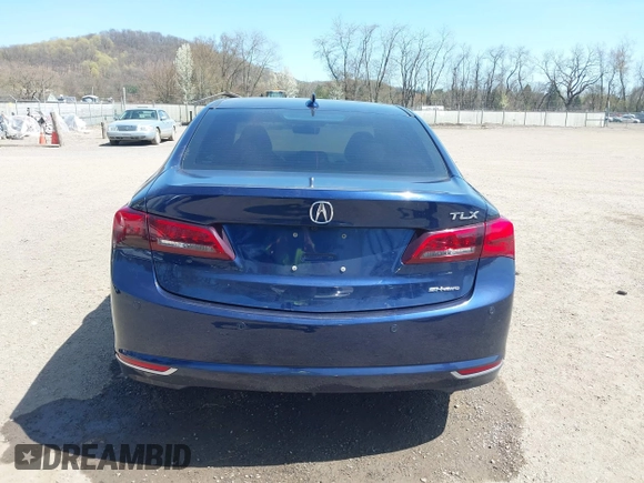 2015 Acura TLX V6 Advance with VIN 19UUB3F75FA002753, listed as a IAAI auction lot 42021250 with 135,225 mi miles. Bid and sale history available at carsss.com. Image 16.