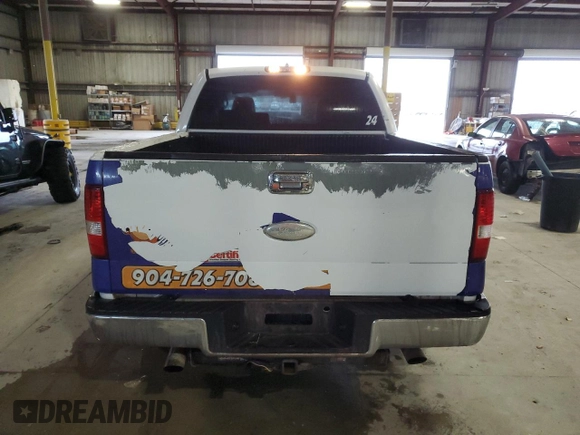 2006 Ford F-150 XLT with VIN 1FTPW14576KB92345, listed as a Copart auction lot 45929485 with 276,024 mi miles and Clean Title. Bid and sale history available at carsss.com. Image 6.