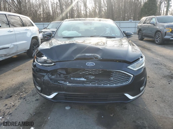 2020 Ford Fusion Hybrid Titanium with VIN 3FA6P0RU1LR139527, listed as a Copart auction lot 47348495 with 75,405 mi miles and Salvage Title. Bid and sale history available at carsss.com. Image 5.