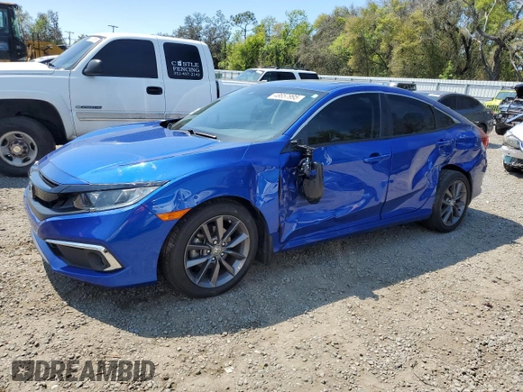 2021 Honda Civic Sedan EX with VIN 19XFC1F33ME010382, listed as a Copart auction lot 48657995 with 33,102 mi miles and Salvage Title. Bid and sale history available at carsss.com. Image 1.