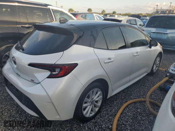 2023 Toyota Corolla Hatchback SE with VIN JTND4MBE2P3195304, listed as a Copart auction lot 74816734 with 0 mi miles and Non Repairable. Bid and sale history available at carsss.com. Image 3.