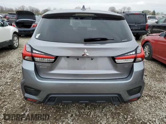 2021 Mitsubishi Outlander Sport ES with VIN JA4ARUAU0MU021040, listed as a Copart auction lot 52519465 with 60,454 mi miles and Salvage Title. Bid and sale history available at carsss.com. Image 6.
