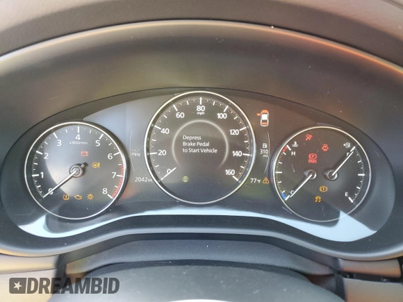 2025 Mazda 3 S Preferred with VIN 3MZBPACM0SM455128, listed as a Copart auction lot 52569265 with 2,042 mi miles and Salvage title. Bid and sale history available at DreamBid. Image 9.