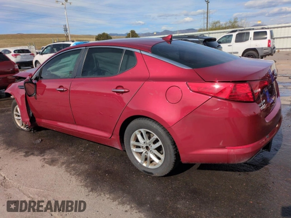 2013 Kia Optima LX with VIN 5XXGM4A75DG202908, listed as a Copart auction lot 50937545 with Not Provided miles and Salvage Title. Bid and sale history available at carsss.com. Image 2.