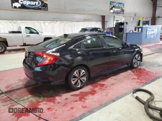 2018 Honda Civic EX-L with VIN JHMFC1F7XJX042033, listed as a Copart auction lot 53304175 with 90,055 mi miles and Salvage Title. Bid and sale history available at DreamBid. Image 3.