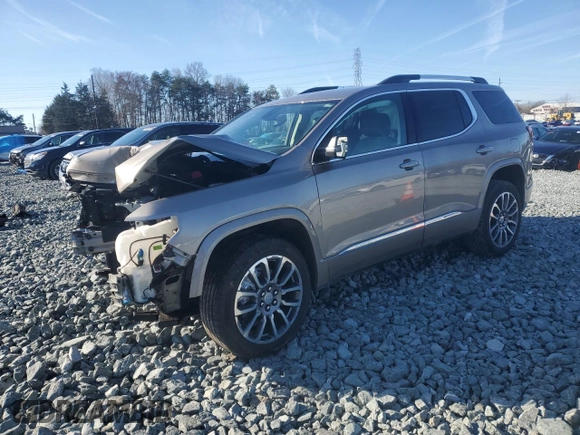 2022 GMC Acadia Denali with VIN 1GKKNPLS5NZ138186, listed as a Copart auction lot 44057255 with 0 mi miles and Salvage Title. Bid and sale history available at carsss.com. Image 1.