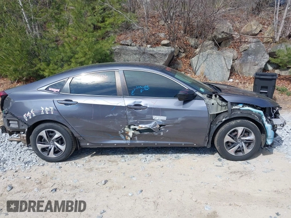2020 Honda Civic LX with VIN 2HGFC2F6XLH509250, listed as a IAAI auction lot 41904206 with 52,583 mi miles and . Bid and sale history available at DreamBid. Image 6.