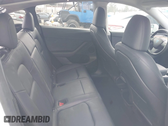 2024 Tesla Model Y Long Range with VIN 7SAYGDEE5RF036018, listed as a IAAI auction lot 42120803 with 25,347 mi miles. Bid and sale history available at carsss.com. Image 8.