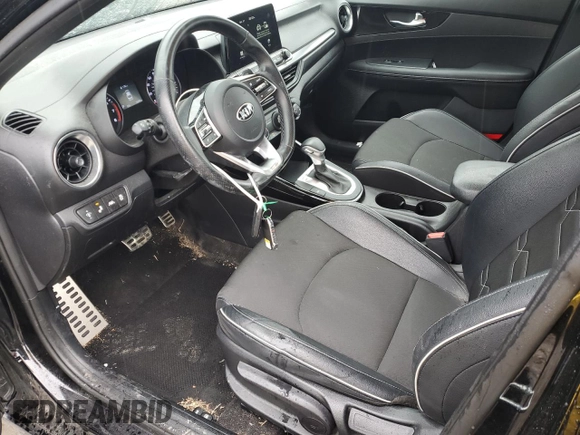 2021 Kia Forte GT-Line with VIN 3KPF34AD7ME360339, listed as a Copart auction lot 52974445 with 18,445 mi miles and Salvage title. Bid and sale history available at DreamBid. Image 7.