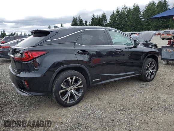 2019 Lexus RX 450h with VIN 2T2BGMCA5KC032804, listed as a Copart auction lot 62197085 with 33,205 mi miles and Salvage title. Bid and sale history available at DreamBid. Image 3.