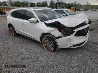 2023 Acura MDX Advance with VIN 5J8YE1H81PL026847, listed as a Copart auction lot 54119965 with 37,831 mi miles and Salvage title. Bid and sale history available at DreamBid. Image 14.