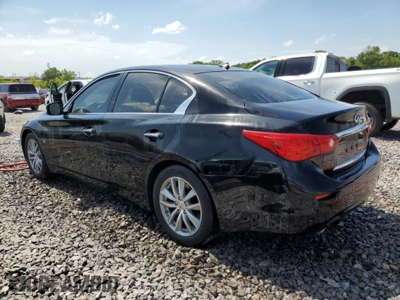 2015 Infiniti Q50 Premium with VIN JN1BV7AP3FM342903, listed as a Copart auction lot 56662055 with 124,154 mi miles and Salvage title. Bid and sale history available at DreamBid. Image 2.