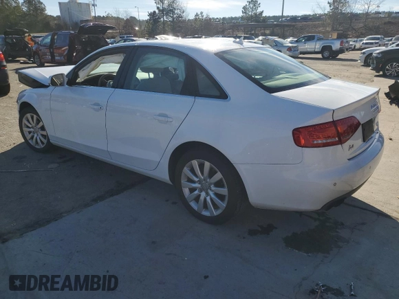 2010 Audi A4 2.0T Premium Plus with VIN WAUFFAFL8AN052381, listed as a Copart auction lot 88449195 with 0 mi miles and Salvage Title. Bid and sale history available at carsss.com. Image 2.