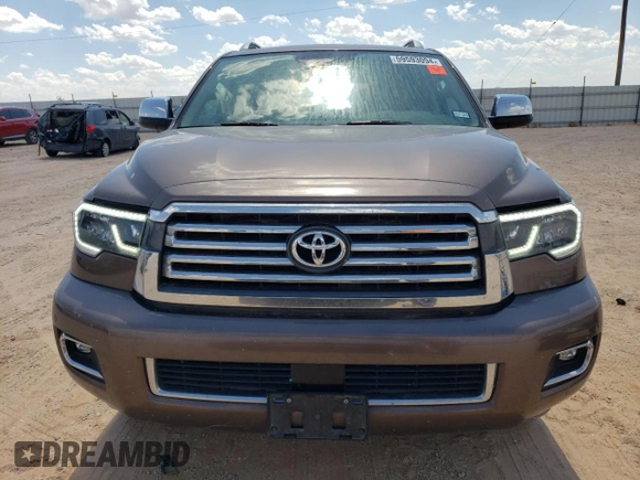 2018 Toyota Sequoia Platinum with VIN 5TDDY5G11JS161932, listed as a Copart auction lot 59593094 with 138,695 mi miles and Clean Title. Bid and sale history available at carsss.com. Image 5.