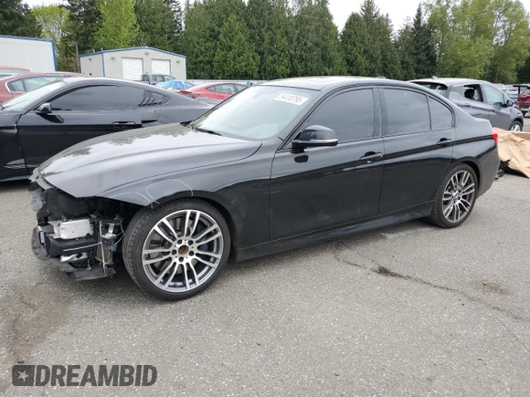 2014 BMW 3 Series 335i with VIN WBA3A9C5XEF477543, listed as a Copart auction lot 54410795 with 67,237 mi miles and Salvage Title. Bid and sale history available at carsss.com. Image 1.