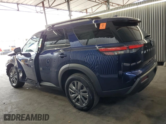 2025 Nissan Pathfinder SV with VIN 5N1DR3BAXSC203358, listed as a Copart auction lot 65569345 with 22,134 mi miles and Clean title. Bid and sale history available at DreamBid. Image 2.
