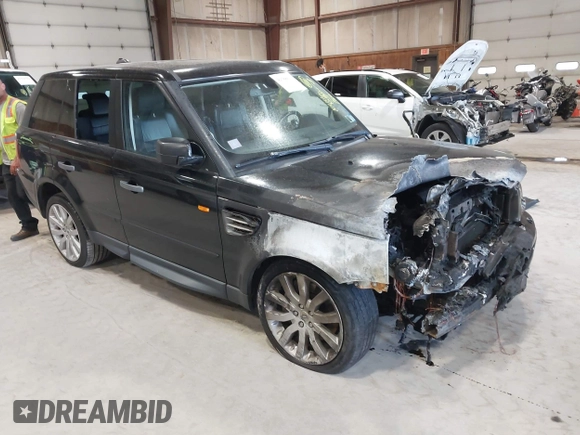 2008 Land Rover Range Rover Sport SC with VIN SALSH23458A121410, listed as a IAAI auction lot 42388011 with 101,101 mi miles and . Bid and sale history available at DreamBid. Image 1.