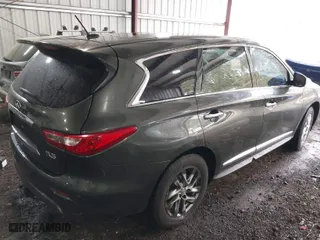 2013 Infiniti JX35 with VIN 5N1AL0MM0DC306351, listed as a IAAI auction lot 41948449 with 183,259 mi miles. Bid and sale history available at carsss.com. Image 4.