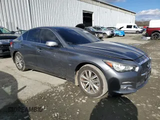 2016 Infiniti Q50 2.0t Premium with VIN JN1CV7AR2GM253752, listed as a Copart auction lot 43245065 with 80,320 mi miles and Salvage Title. Bid and sale history available at carsss.com. Image 4.