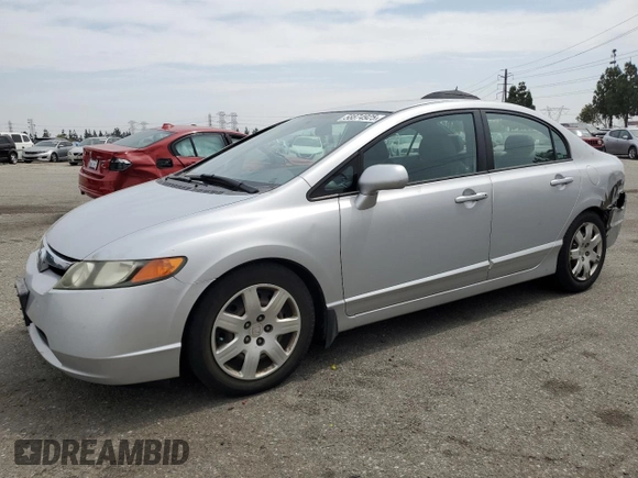 2006 Honda Civic LX z VIN 1HGFA16506L139120, wystawiony jako Copart lot #58874925 z przebiegiem 147 123 mil mil oraz Szkoda całkowita • Salvage title. Historia ofert i sprzedaży dostępna na DreamBid. Obrazek 1.