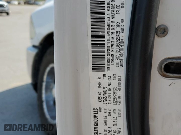 2011 Ram 2500 Big Horn with VIN 3D7UT2CL0BG529429, listed as a Copart auction lot 70196924 with 343,443 mi miles and Salvage Title. Bid and sale history available at carsss.com. Image 14.