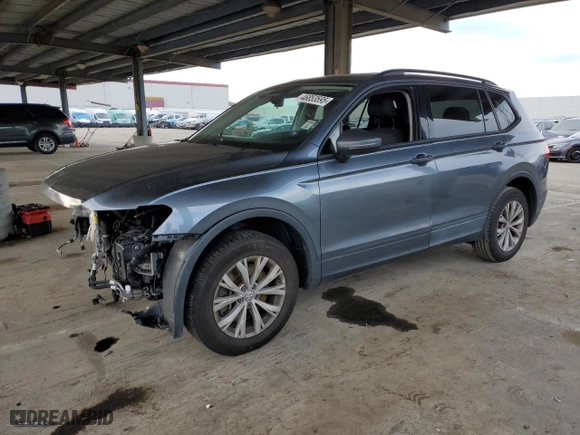 2019 Volkswagen Tiguan S with VIN 3VV1B7AX3KM174584, listed as a Copart auction lot 46853595 with 89,669 mi miles and Salvage Title. Bid and sale history available at carsss.com. Image 1.