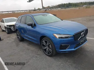 2021 Volvo XC60 Recharge Plug-In Hybrid R-Design with VIN YV4BR0DM2M1794685, listed as a IAAI auction lot 41498425 with 21,721 mi miles. Bid and sale history available at carsss.com. Image 1.