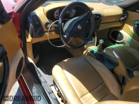 2001 Porsche Boxster with VIN WP0CA29851U623400, listed as a Copart auction lot 62940895 with 102,734 mi miles and Salvage title. Bid and sale history available at DreamBid. Image 8.