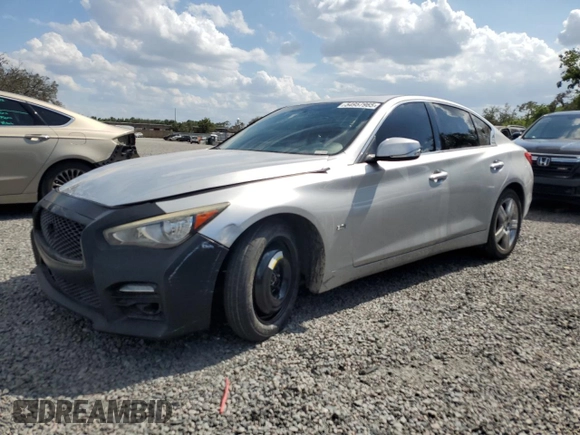 2017 Infiniti Q50 Premium with VIN JN1EV7AR0HM835617, listed as a Copart auction lot 54957965 with 161,182 mi miles and Clean Title. Bid and sale history available at DreamBid. Image 1.