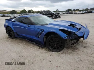 2019 Chevrolet Corvette Grand Sport 1LT with VIN 1G1YW2D73K5114299, listed as a Copart auction lot 48708685 with 56,131 mi miles and Salvage title. Bid and sale history available at DreamBid. Image 4.