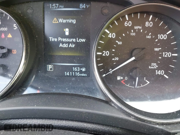 2017 Nissan Rogue SV with VIN KNMAT2MV9HP541757, listed as a IAAI auction lot 41563928 with 141,116 mi miles. Bid and sale history available at carsss.com. Image 7.