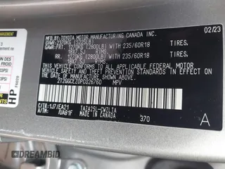 2023 Lexus NX with VIN 2T2GGCEZ0PC026760, listed as a IAAI auction lot 41242637 with 25,300 mi miles. Bid and sale history available at carsss.com. Image 9.