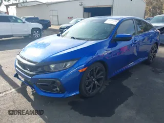 2020 Honda Civic Sedan Sport with VIN 19XFC2F85LE205545, listed as a IAAI auction lot 41192796 with 100,029 mi miles. Bid and sale history available at carsss.com. Image 17.