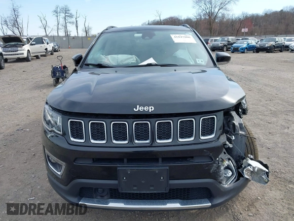 2021 Jeep Compass Limited with VIN 3C4NJDCB0MT534437, listed as a IAAI auction lot 41847006 with 38,782 mi miles and . Bid and sale history available at carsss.com. Image 11.