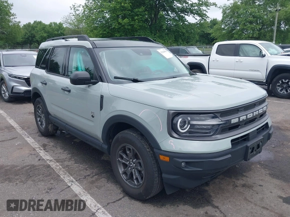 2023 Ford Bronco Sport Big Bend with VIN 3FMCR9B67PRD83062, listed as a IAAI auction lot 42504930 with 28,232 mi miles and . Bid and sale history available at DreamBid. Image 1.