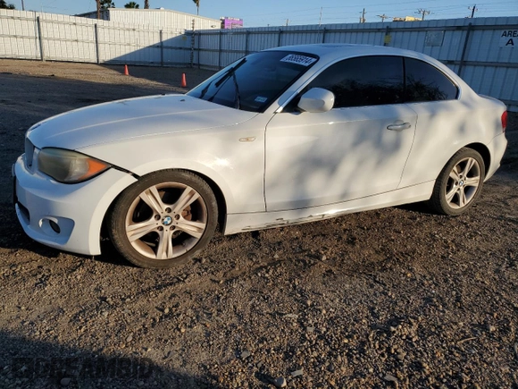 2013 BMW 1 Series 128i with VIN WBAUP7C58DVP25073, listed as a Copart auction lot 86565914 with Not Provided miles and Salvage Title. Bid and sale history available at carsss.com. Image 1.